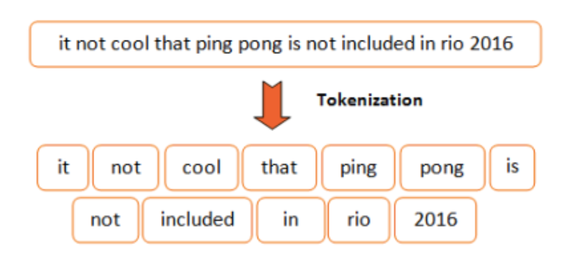 Figure 5: Tokenization step example